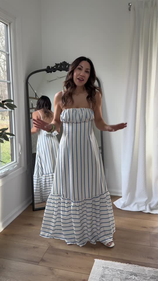 Finley Striped Maxi Dress | Women's Clothing | Avara