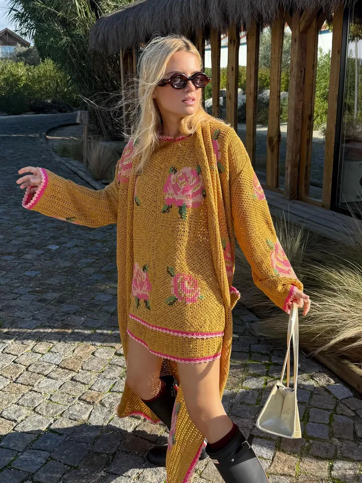 Coastal Granny Maxi Cardigan – SPELL - USA