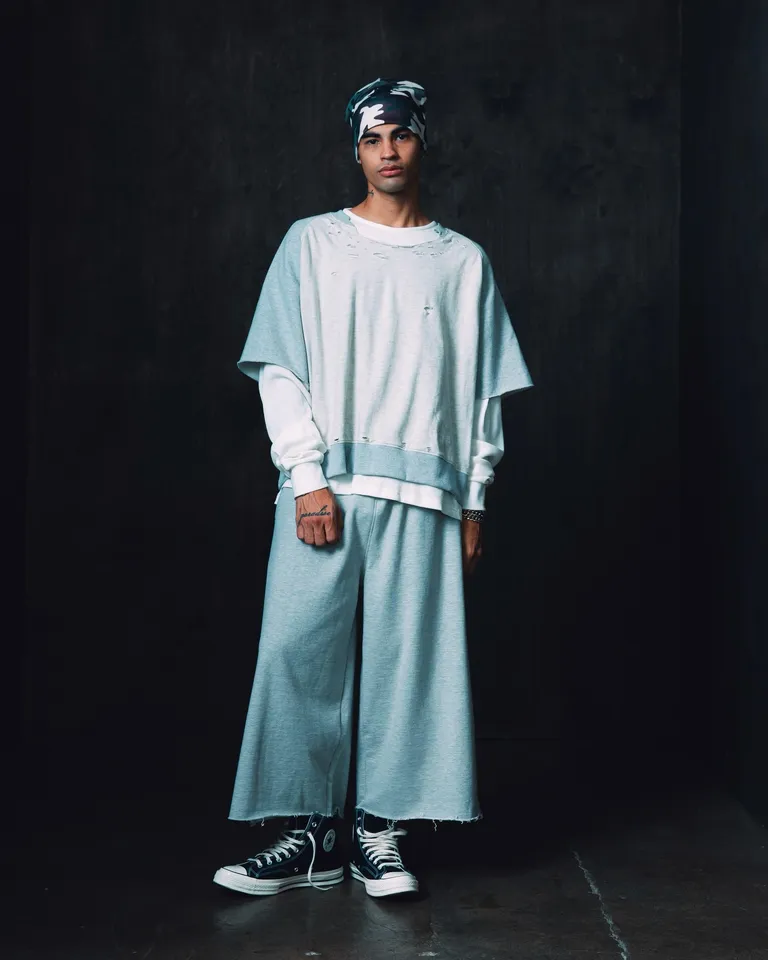 Extra Long Terry Sweatshorts - Heather Grey | mnml | shop now