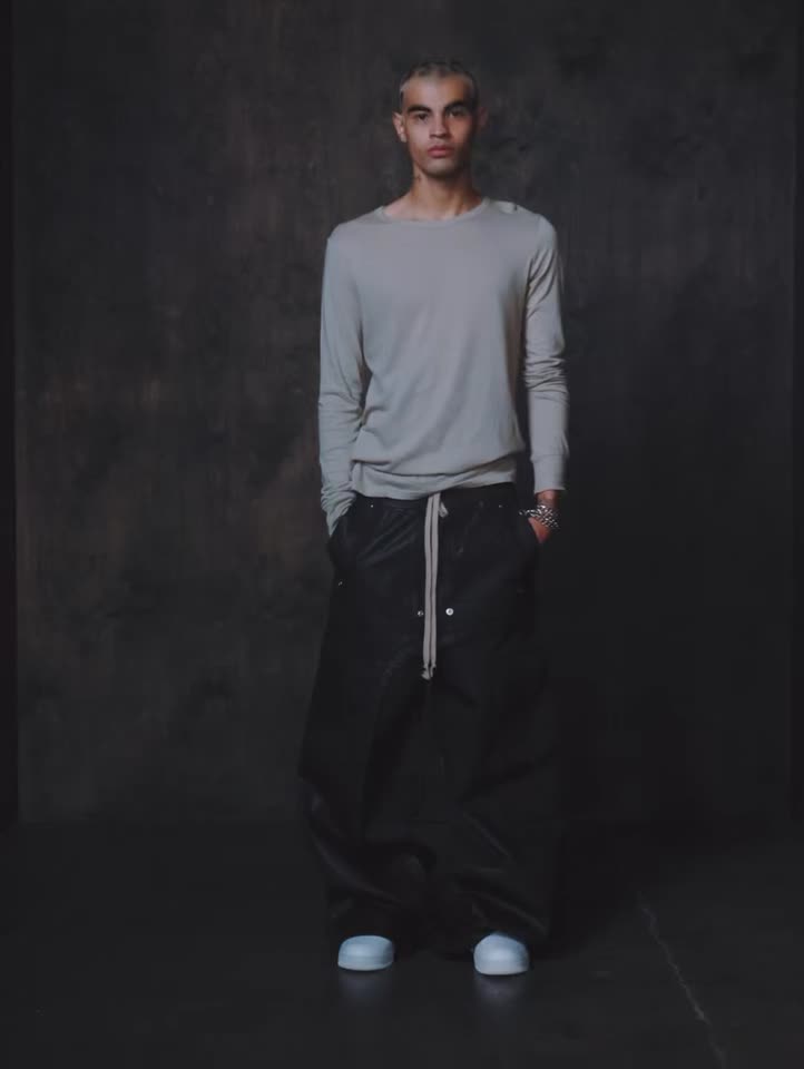 Waxed Rave Seam Cargo Pants - Black | mnml | shop now