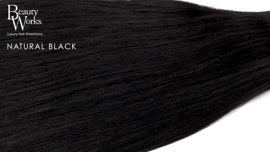 20 Inch Double Hair Set Clip-In Extensions Natural Black | Beauty