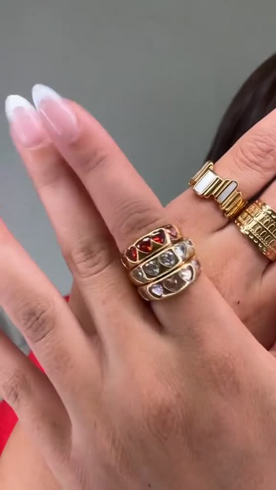 J'adore Gold Ring - Pink – Arms Of Eve