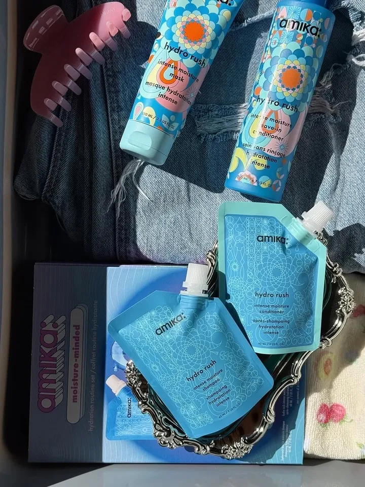 moisture-minded hydration routine - hydro rush set | amika