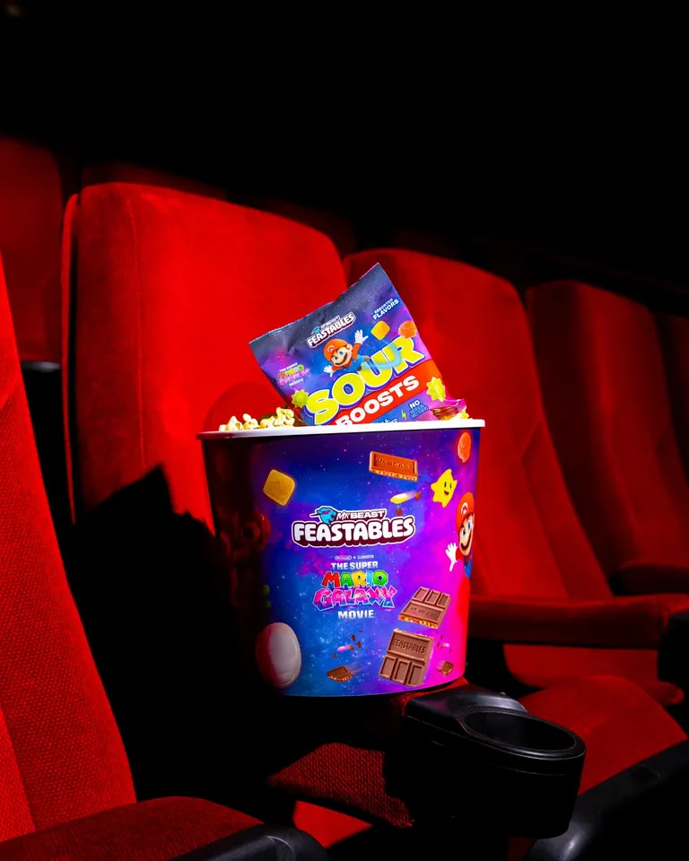 WIN A PRIVATE MOVIE SCREENING 🚀   bring your friends to watch a screening of The Super Mario Galaxy Movie, premiering April 1st, in your very own private theater! plus, enjoy a $500 food and drink credit, and a haul of our limited edition cosmic treats  to enter, tag 2 friends in the comments and include #Feastables_Sweepstakes. that’s it.👇  NoPurchNecessary. Ends 3/30/26@11:59pmCT. Open to US/DC, must be 18+. For rules, see link in bio.