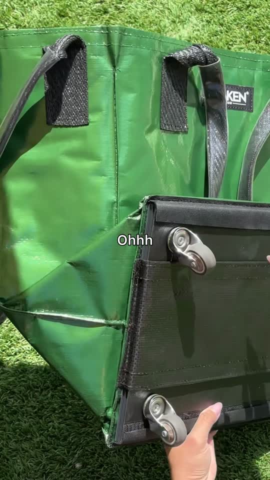 Durable Green Tote Bag | Rolling Bag on Wheels – Hulken®