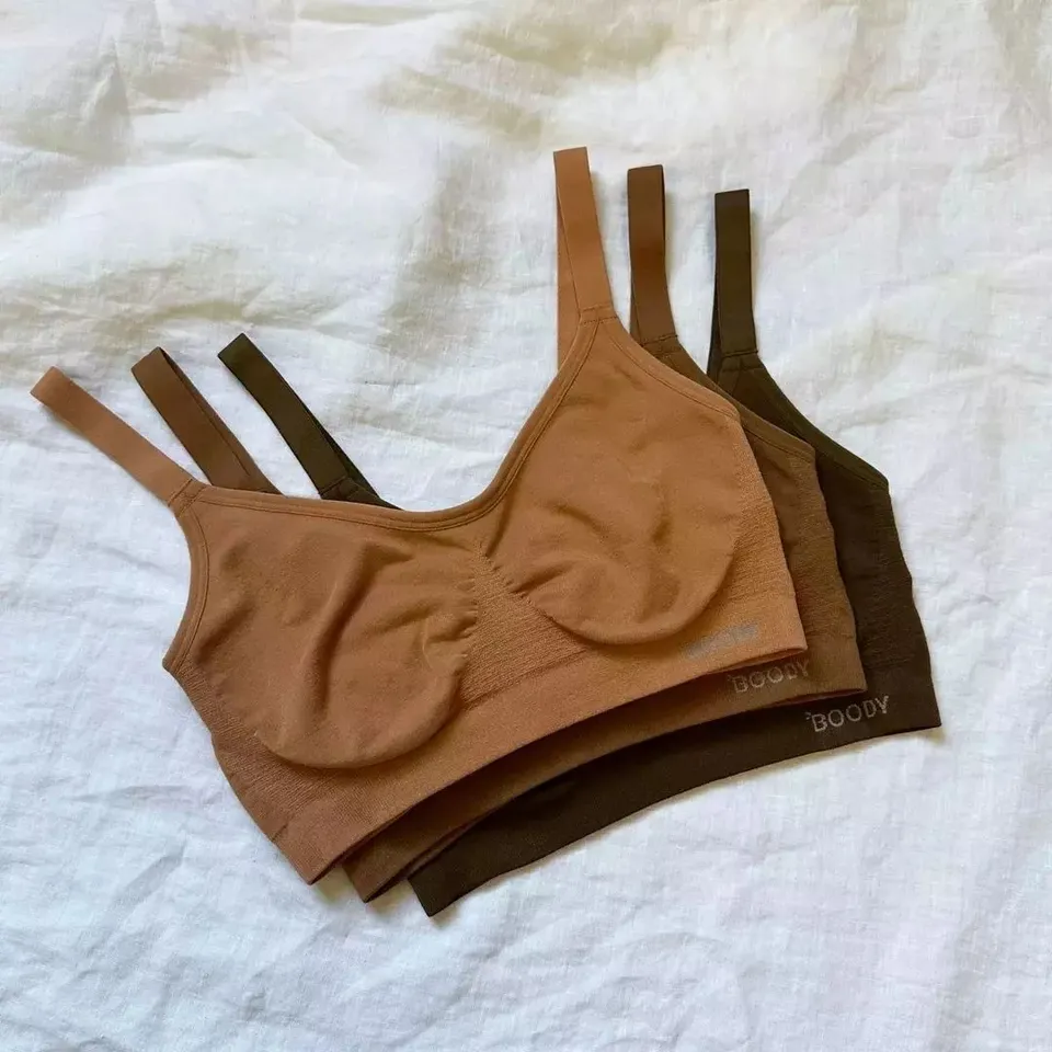 Our bestselling Full Bust Wireless Bra🤎 

☁️ Specifically crafted for up to a G-cup
☁️ Wireless, seamfree medium support
☁️ No hooks, no fuss - comfort and functionality