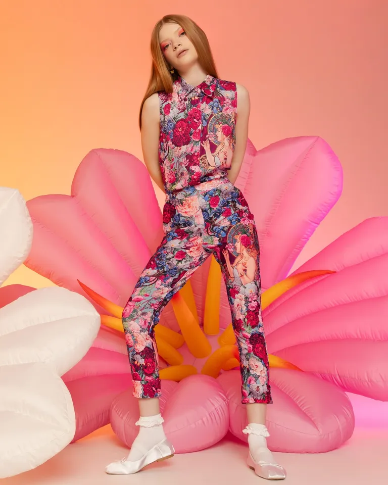 Fragrance Of Violets Cuffed Pants - Limited – BlackMilk Clothing