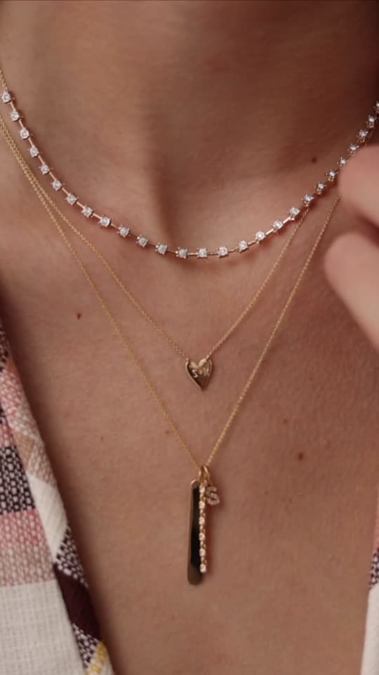 Diamond Charms: DRD Diamond Initial Charm | Dana Rebecca Designs