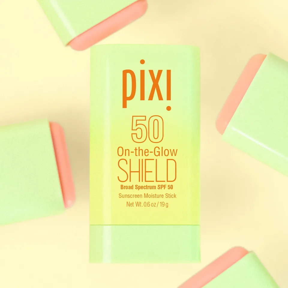 SPF That Glows With You ✨

Meet the Glow you’ll never leave home without. Our On-the-Glow SHIELD SPF 50 is a multitasking essential that puts effortless sun protection right in your hand. This solid, swipe-and-go stick is your secret to a healthy, radiant Glow wherever your day takes you.

Formulated to act and feel like skincare, its featherlight, translucent finish blends seamlessly into skin. Use it as your daily SPF, a Glow-boosting primer or a midday hydration touch-up over makeup.

Skin-loving ingredients:
✨ Clover Flower Extract: strengthens
✨ Hyaluronic Acid: hydrates
✨ Vitamin E: soothes and protects

Ready to Glow, rain or radiance? 💫

#PixiBeauty #PixiGlow #OnTheGlow #SPF50 #DailyGlow #SPF