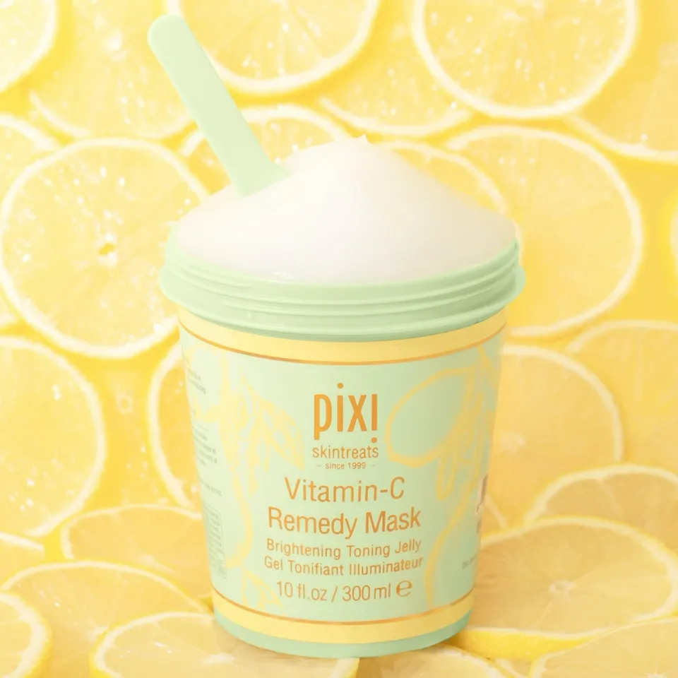 Unmask Your Brightest Glow 💛✨ 

Vitamin-C Remedy Mask is a radiance-boosting jelly treatment that hydrates, tones and revitalizes in just 10 minutes. The cooling formula smooths and refreshes, leaving skin soft, even and beautifully Glowing. 

💛 Citrus Extracts: help brighten and refresh 
💛 Green Tea: helps calm and nourish 
💛 Ferulic Acid: helps enhance radiance and provide antioxidant protection

Skin looks refreshed, luminous and beautifully renewed. Ten minutes to luminous skin, when do you press pause for your Glow? 💛✨👇 

#PixiBeauty #VitaminCGlow #PixiGlow #SkincareGoals 
#BeautyBoost