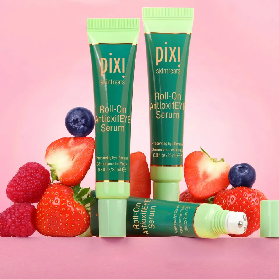 From Early Flight Resets to Late Night Wind-Downs ✈️🌙

Designed for life in motion, Roll-On AntioxifEYE Serum refreshes under eyes in an instant. The triple steel rollerballs glide with precision to help cool, smooth and support the skin barrier, wherever the day takes you.

💚 Blueberry Extract: Helps defend and Revitalize
💚 Ceramide NP + Camellia Oil: Nourish and strengthen the moisture barrier
💚 Steel Rollerballs: Cool and visibly depuff with every sweep

When do you reach for this cooling reset, early mornings or evening unwind? 💚✨

#PixiBeauty #PixiGlow #Antioxidants #EyeSerum #Skincare