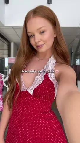 We are living for polka dots coming back in style Shop the Cassidy Red Polka Dot Mini Dress We are living for polka dots coming back in style Shop the Cassidy Red Polka Dot Mini Dress