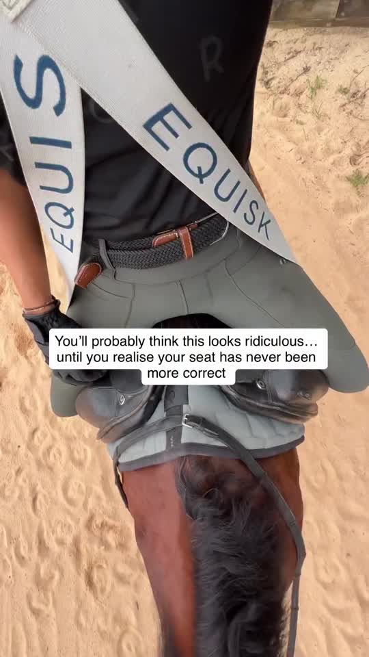 The weird-looking trick that actually trains your seat muscles like nothing else…

Riders are starting to use resistance bands to feel every weak spot and asymmetry while riding.

Even 10–15 minutes and you’ll notice muscles working you didn’t know existed 💪

Over time, they help you ride straighter, more stable, and stronger — from everyday work to advanced movements.

Riders of all levels notice differences between left and right rein, improve their position, and build endurance.

Would you try riding with the bands? Tell us your thoughts 👇