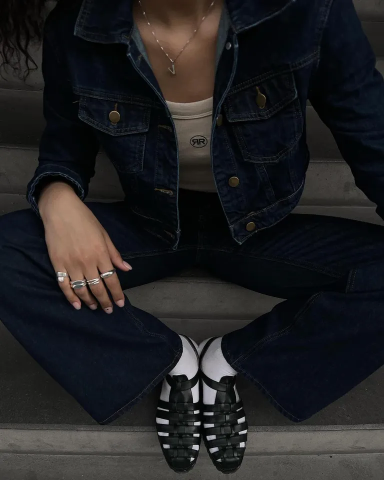 Bittern Black Leather Flat Sandals - Bared Footwear