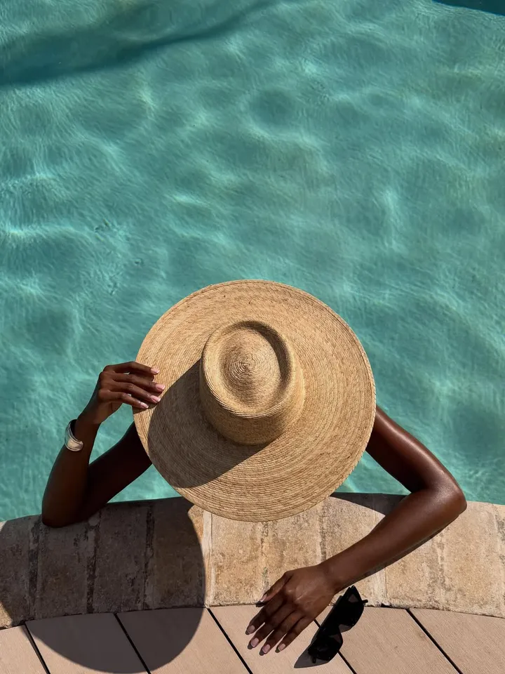 Palma Wide Straw Boater Hat | Lack of Color [EU]