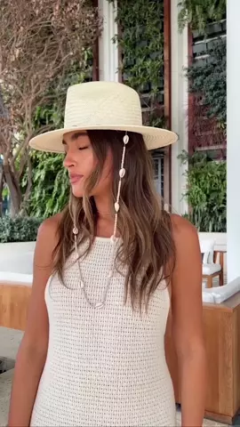 Straw Fedora Hat with Seashell Strap | Lack of Color [US] display picture 3