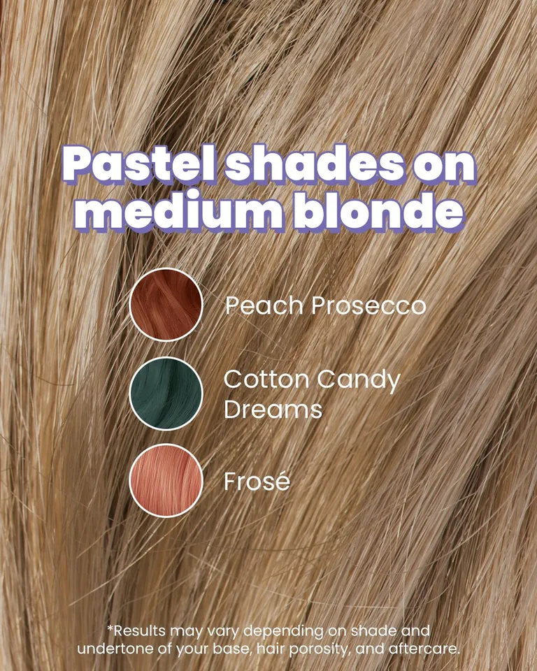 Peach ProseccoPastel Coral Pink Hair Dye Color