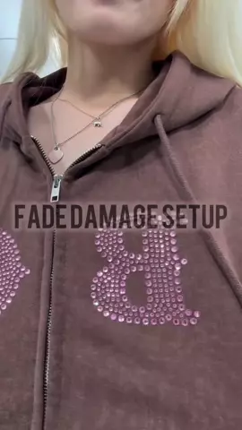 FADE DAMAGE ZIP HOODIE
