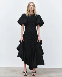 knee length dresses for ladies Wisteria Midi Dress | Ivory