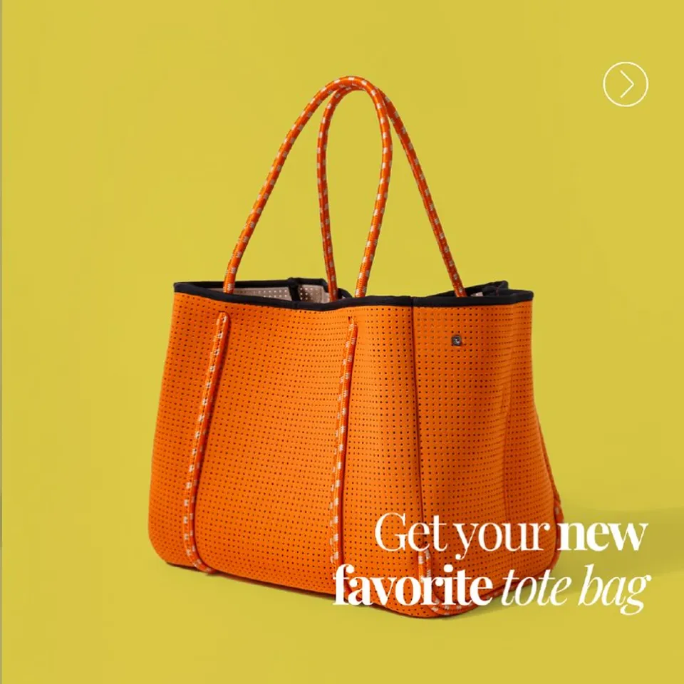 EVERYDAY TOTE NEON ORANGE – Pop Ups Brand