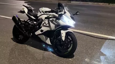 Amotopart 2019-2026 Kawasaki Ninja ZX25R ZX4R ZX4RR Pearl White Fairin