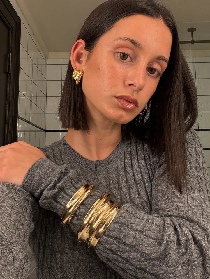Leona Hoop Earrings | Silver Statement Hoops | JENNY BIRD