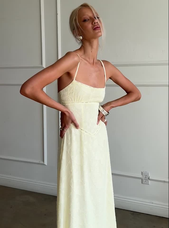 long maxi dress with split Split Neck Belted Maxi Dress Neutral Ikat Print / Large