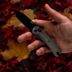 Lander 2 Pocket Knife - Charcoal Micarta Tanto - S35VN
