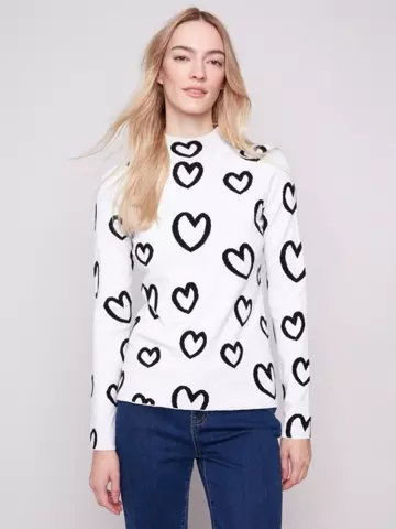 トップス NKNIT Heart pattern pullover sweat I knit the heart sweater *tutorial and knit along* - YouTube