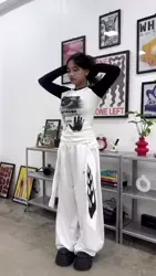 Black Front-Zip Wide Leg Pants | Seungmin - Stray Kids - Fashion