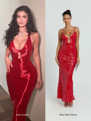 open lace back dress Party Sequin Square Neckline Lace Back Midi Dress in Red UK 6 main image 0