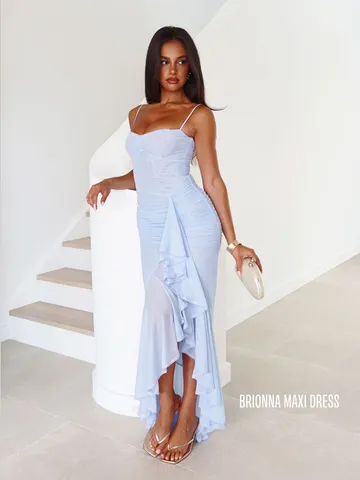 corset satin midi dress MissJophiel Corset Straps Floral Print Satin Midi Dress Other / Tea Length / US12