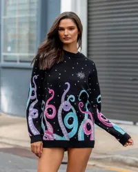 Space Tentacles Oversized Knit Sweater - Limited – BlackMilk Clothing