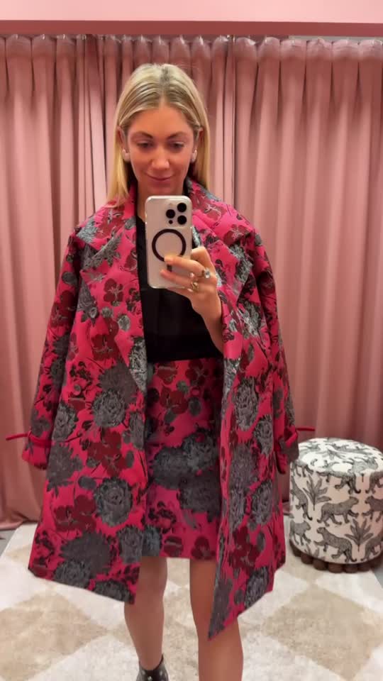 Kennedy Jacket Black and White Houndstooth Tinsel Tweed