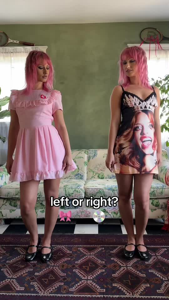 Dolls Kill x Hole 90s Grunge Babydoll Dress - Pink