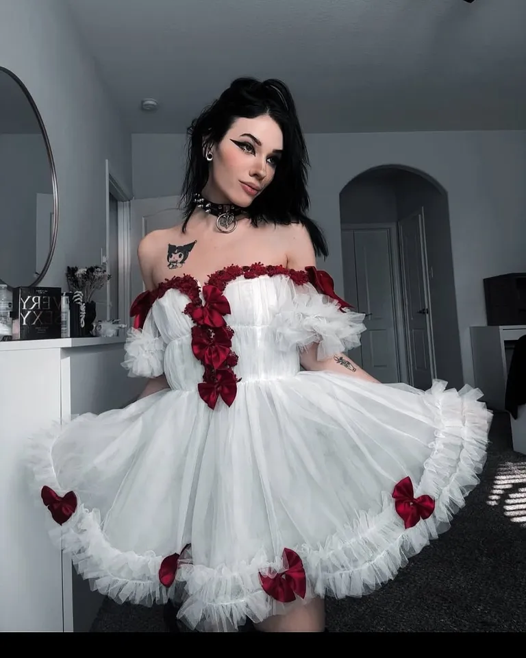 organza white dress Empire Waist Organza Ballroom Wedding Gown with Swag Sleeve