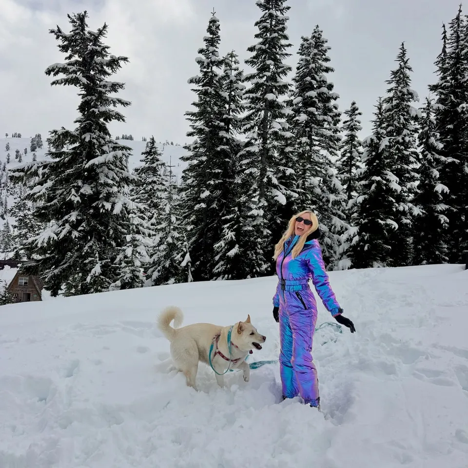 Club Exx Iridescent Snow Suit With Hoodie - Metallic – Dolls Kill