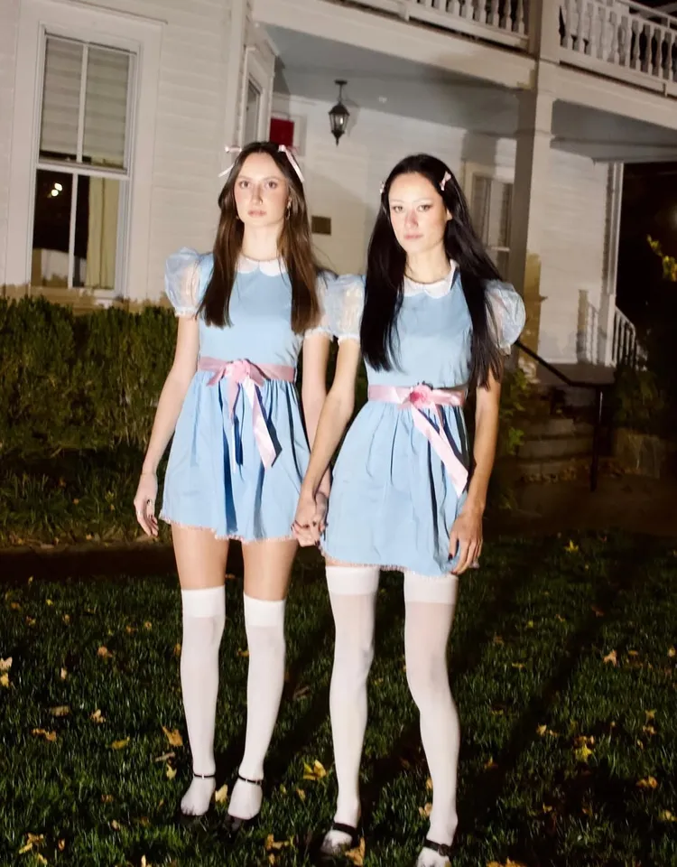 The Shining Twins Babydoll Dress Scary Womans Halloween Costume