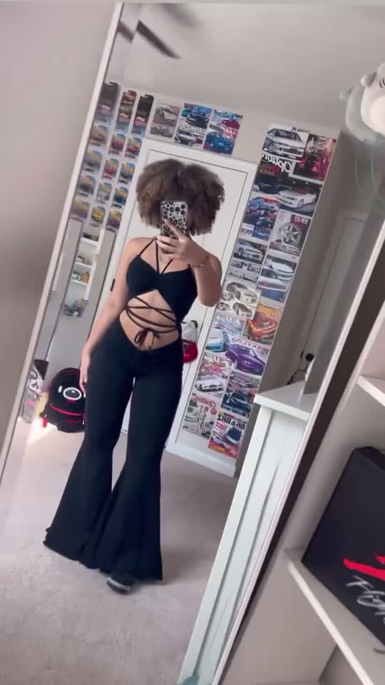 Darker Wavs V Cut Flared Halter Jumpsuit - Black – Dolls Kill Darker Wavs V Cut Flared Halter Jumpsuit - Black – Dolls Kill