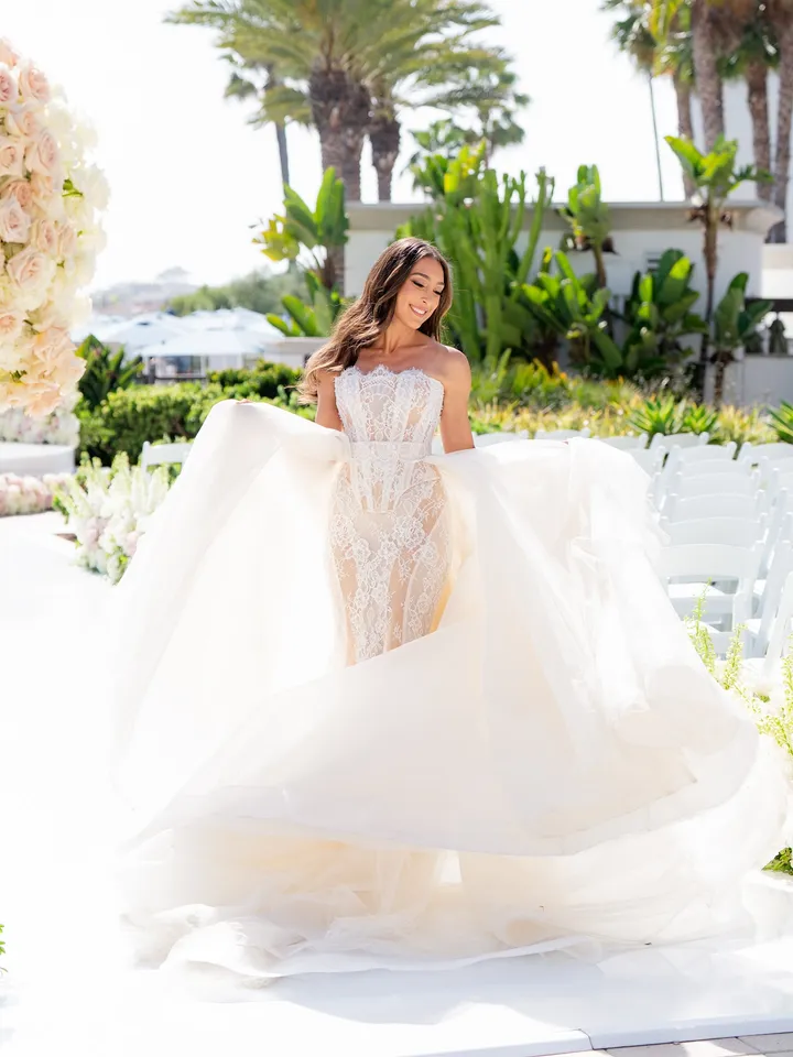 Evangeline | Two Piece Strapless Mermaid Wedding Dress