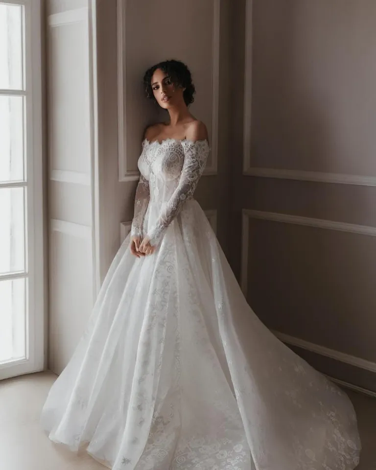 Gina | Long Sleeve Lace Princess Wedding Dress Gina | Long Sleeve Lace Princess Wedding Dress