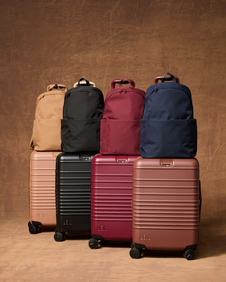 The Small Carry-On Roller in Atlas Pink