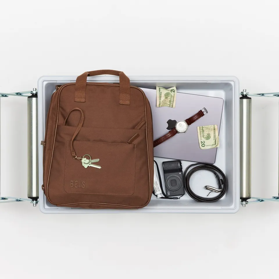The Mini Weekender in Text Me Red