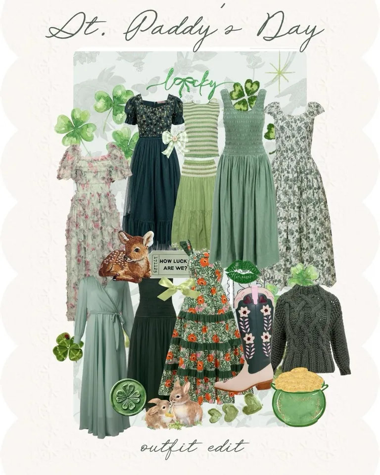 Juno Dress in Green Floral  Ivy City Co