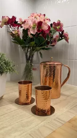 Hammered Copper Gift Set - 2 Bottles & 2 Cups – Copper Culture