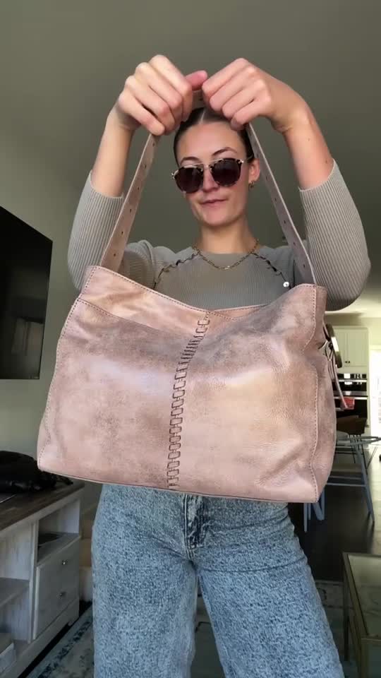 Render Shoulder Bag in Washed Leather - Harvest Wheat – HOBO